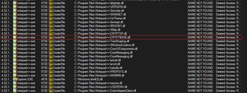 Notepad++ Targeted DLL
